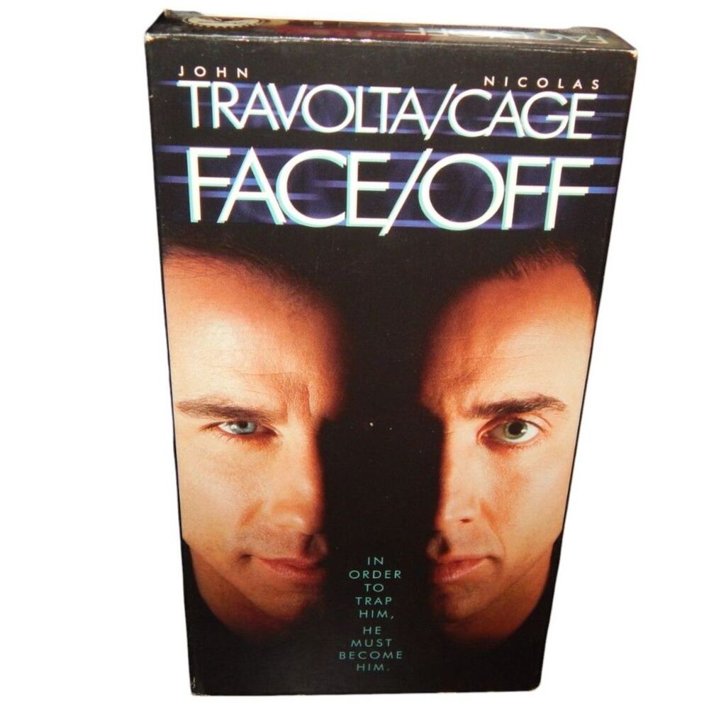 FACE OFF vintage VHS movie in original paper case John Travolta Nicolas Cage
